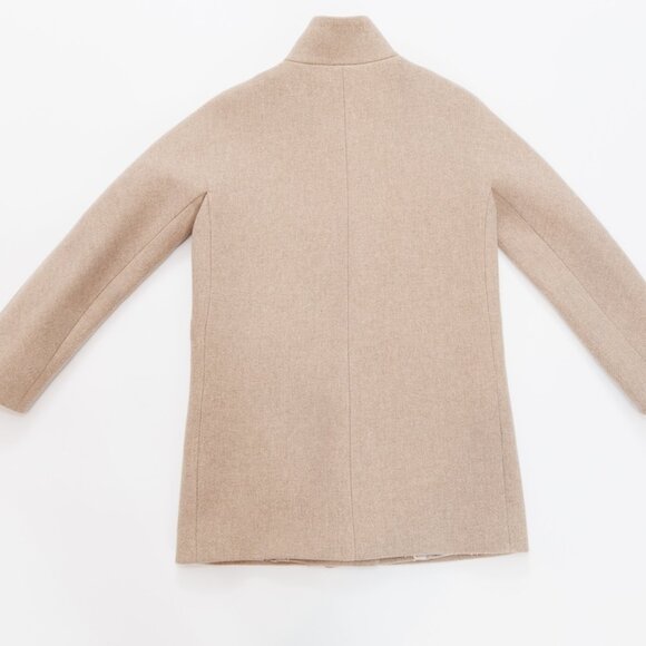 J. Crew by Nello Gori Stadium Cloth Coat Women's Size 4 Camel - Picture 7 of 14